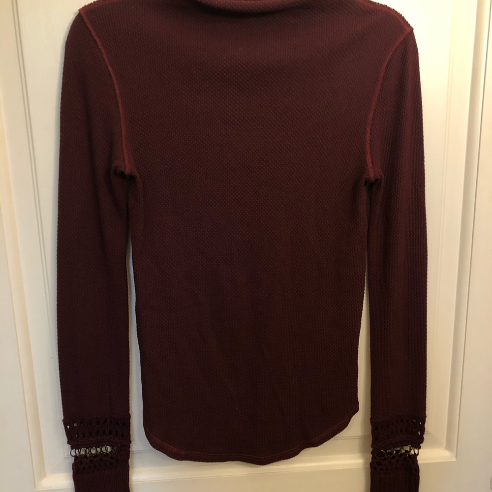 Free People burgundy purple sweater